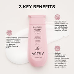 ACTIIV Recover shampoo scalp-health emphasis with color-safe vegan care