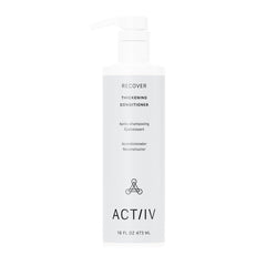 ACTIIV Recover thickening conditioner bottle demonstrates hydrating, fuller-looking hair after use.