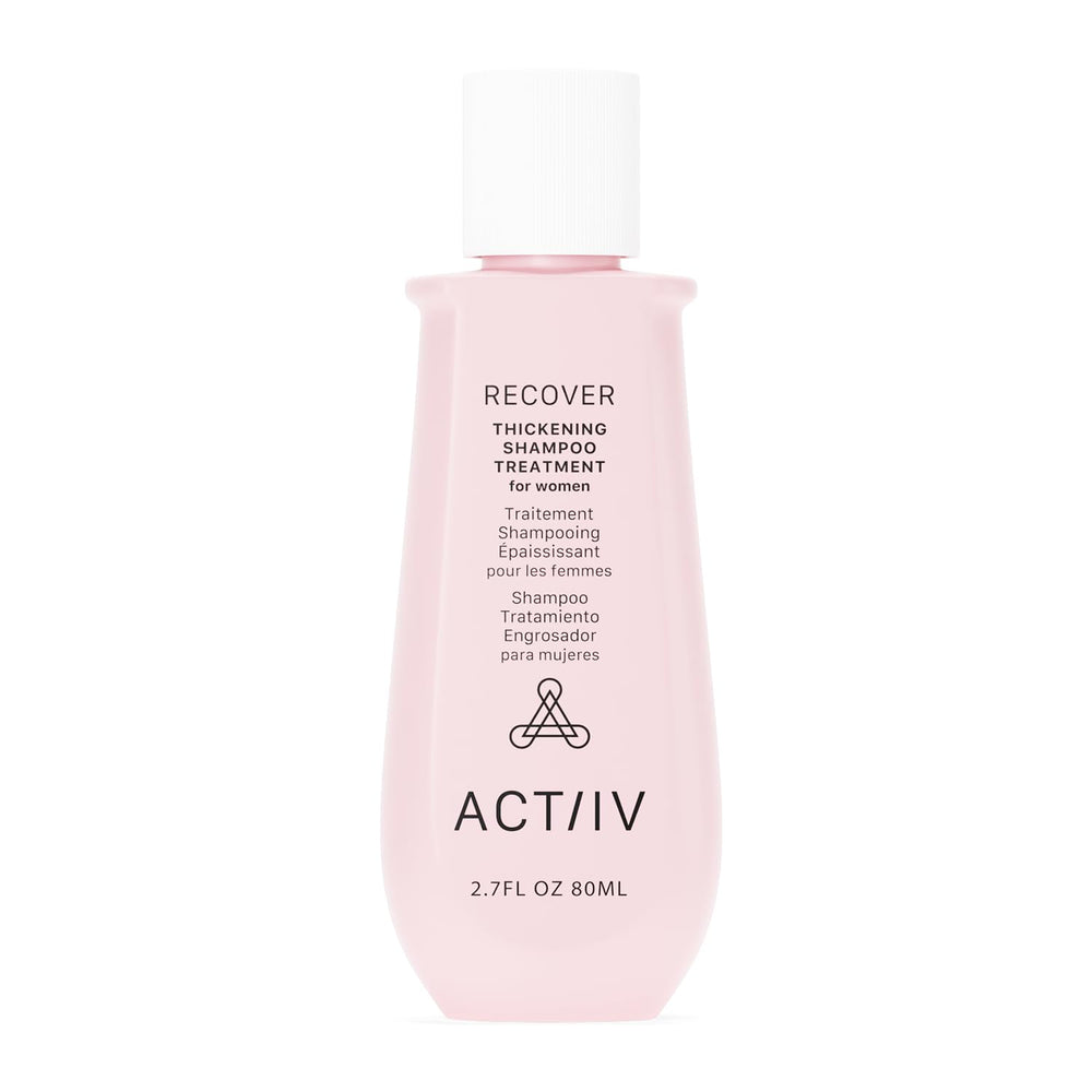 ACTIIV Recover thickening shampoo bottle — plant-based formula for fuller-looking hair.