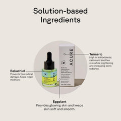 Acure Bakuchiol Serum cold-pressed oils swirl emphasizes deep hydration.