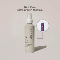 Acure Bonding Leave-In Conditioner spray application on towel-dried hair for smoother ends.