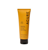 Acure Brightening Facial Scrub tube close-up for daily exfoliation