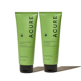 Acure Curiously Clarifying Shampoo bottle shown for daily detox and oil-control.