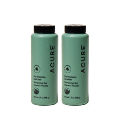 Acure Dry Shampoo mini bottle front highlighting travel-friendly refresh.