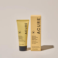 Acure night cream with vitamin C and ferulic acid for radiant, even-toned skin