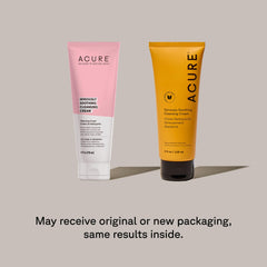 Acure Seriously Soothing Cleansing Cream creamy texture suggests hydrating, non-strip cleansing.
