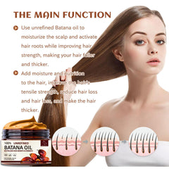 A/D Infinity Batana Oil with keratin boost strengthens hair strands.