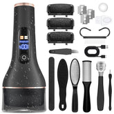 AdamPark Electric Callus Remover on showing active foot care mode