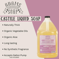 Adams Handmade Soap lavender castile refill—eco-friendly, biodegradable option for family kitchens.