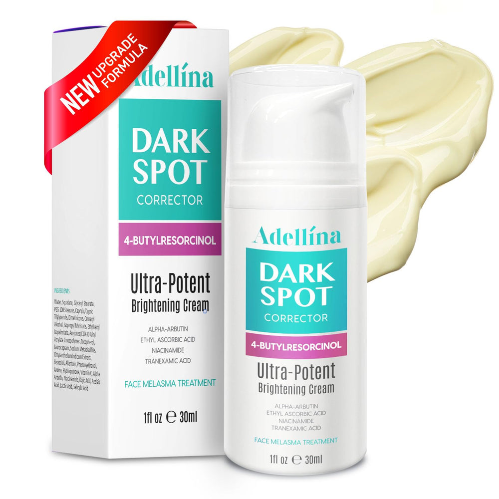 Adellina Dark Spot Remover bottle highlights travel-friendly packaging for daily application