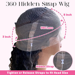 ADESORAES water wave wig shows defined curls for effortless styling