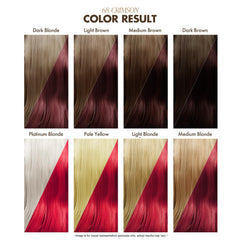Adore Crimson after application reveals glossy salon-like finish.