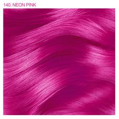 Adore Neon Pink hair swatches show bold color possibilities