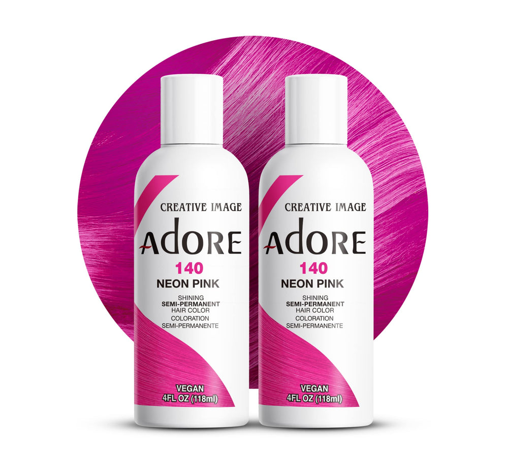 Adore 140 Neon Pink bottle ready for at-home vibrant color application