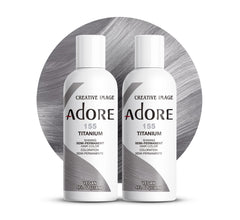 Adore 155 Titanium-gray bottle for vibrant gray coverage at home.