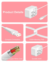 ADRICY Braun Silk Epil 9 charger cord and plug highlight long 5.9ft reach for flexible setup