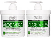 Advanced Clinicals Aloe Vera Lotion bottle image highlighting daily hydration for dry skin