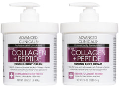 Advanced Clinicals Collagen Peptides Body Lotion 2-Pack front view for daily hydration