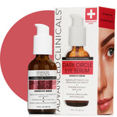 Advanced Clinicals dark circle serum bottle targets dark under-eye circles for a refreshed look