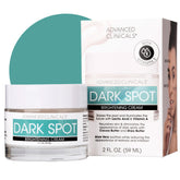 Advanced Clinicals Dark Spot Face Moisturizer jar close-up showcasing creamy texture for radiant skin