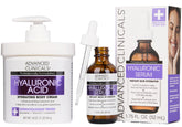 Advanced Clinicals Hyaluronic Acid Cream bottle showing rich hydration for smoother skin