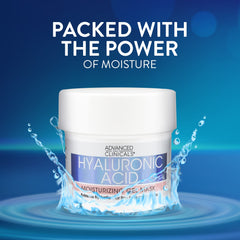 Advanced Clinicals Hyaluronic Acid Gel Mask gel close-up reveals plush silky texture