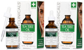 Advanced Clinicals Tea Tree Oil Serum bottle shown, lightweight formula may smooth skin texture.