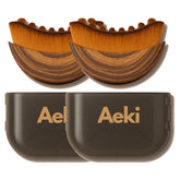 Aeki Brush lymphatic massage action delivers refreshed skin and reduced puffiness.
