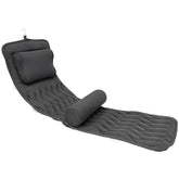 Aeroivi full body bath pillow with suction cups anchors securely for a relaxing soak.