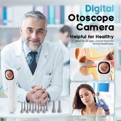 Aertnelz Otoscope four LED lights illuminate ears and nasal passages for detail