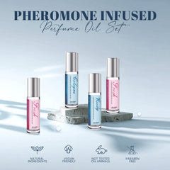 Aeshory pheromone perfume packaging emphasizes portable, travel-friendly design.