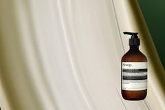 Aesop Geranium Leaf Body Balm application massage demonstrating daily ritual for supple skin