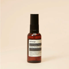 Aesop Moroccan Neroli Shaving Serum brush-application scene shows even coverage