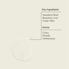 Aesop Reverence hand wash texture detail with mineral pumice for smoother skin.