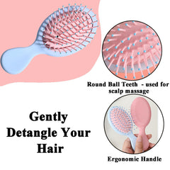 AESPAKO wet hair brush with soft bristles for gentle detangling.