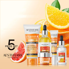 AESTHTANY Vitamin C Serum delivers brightening hydration for smoother skin.