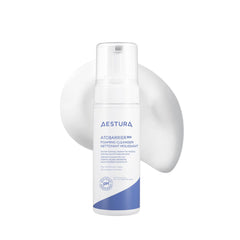 AESTURA ATOBARRIER365 bottle close-up showing gentle cleansing for balanced hydration.