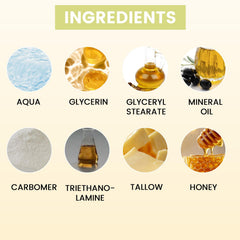 Raw wild honey in Aethra balm provides antioxidant-rich nourishment for skin.