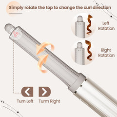 AFDD auto-wrap feature demonstrates airflow guiding hair onto the barrel.