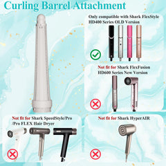 AFDD Shark FlexStyle attachment enables two-direction curling for symmetry