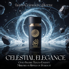 AFLUXE AZAD scent-trail shows amber-vanilla base for warm impressions.