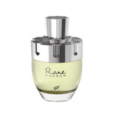 Afnan Rare Carbon bottle front showing bold design for daytime confidence.