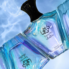 Afnan Turathi Electric bottle closeup cap emphasizes a modern, smooth finish.