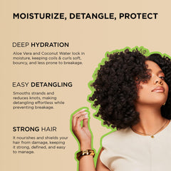 African Pride Moisture Miracle coconut water hydration highlight shows deep hydration