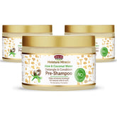 African Pride Moisture Miracle pre-shampoo detangler pack shot improves detangling prep