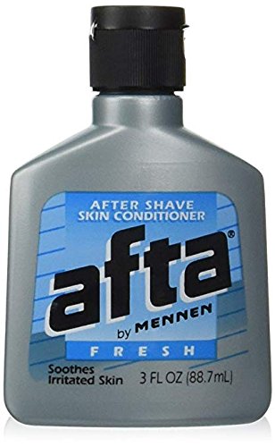 Afta aftershave skin conditioner fresh 3oz bottle in pack of 4 for post-shave moisture.