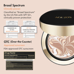 Dewy finish from AGE 20's Signature Essence Pact creates luminous skin texture