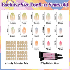 AGGKKY jelly nail adhesives 4 pack enables easy, mess free application.