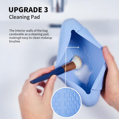 AGIKET makeup brush holder inside view demonstrates compact organization for daily routines.