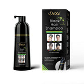 Agthyuve Dexe Hair Dye Shampoo packaging showing at-home gray coverage.